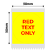 NB659 - NIIMBOT - B1 / B21 / B3S / B4 - 50X50MM - 145 YELLOW ROUND RED TEXT ONLY LABELS
