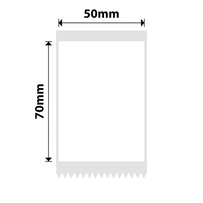 NB660 - NIIMBOT - B1 / B21 / B3S / B4 - T50X70 - 105 LABELS PER ROLL - WHITE - BLUE TEXT ONLY - RECTANGLE