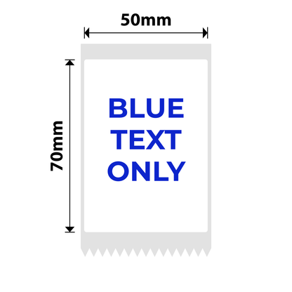 NB660 - NIIMBOT - B1 / B21 / B3S / B4 - T50X70 - 105 LABELS PER ROLL - WHITE - BLUE TEXT ONLY - RECTANGLE