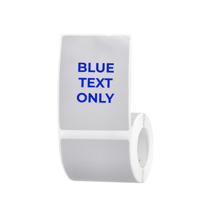 NB661 - NIIMBOT - B1 / B21 / B3S / B4 - T50X70 - 90 LABELS PER ROLL - SILVER GRAY - BLUE TEXT ONLY - RECTANGLE