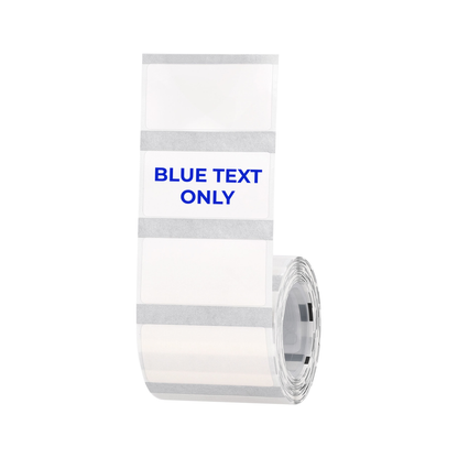NB662 - NIIMBOT - B1 / B21 / B3S / B4 - TT40X20 - 315 ETICHETTE PER ROTOLO - TRASPARENTE - SOLO TESTO BLU - RETTANGOLO