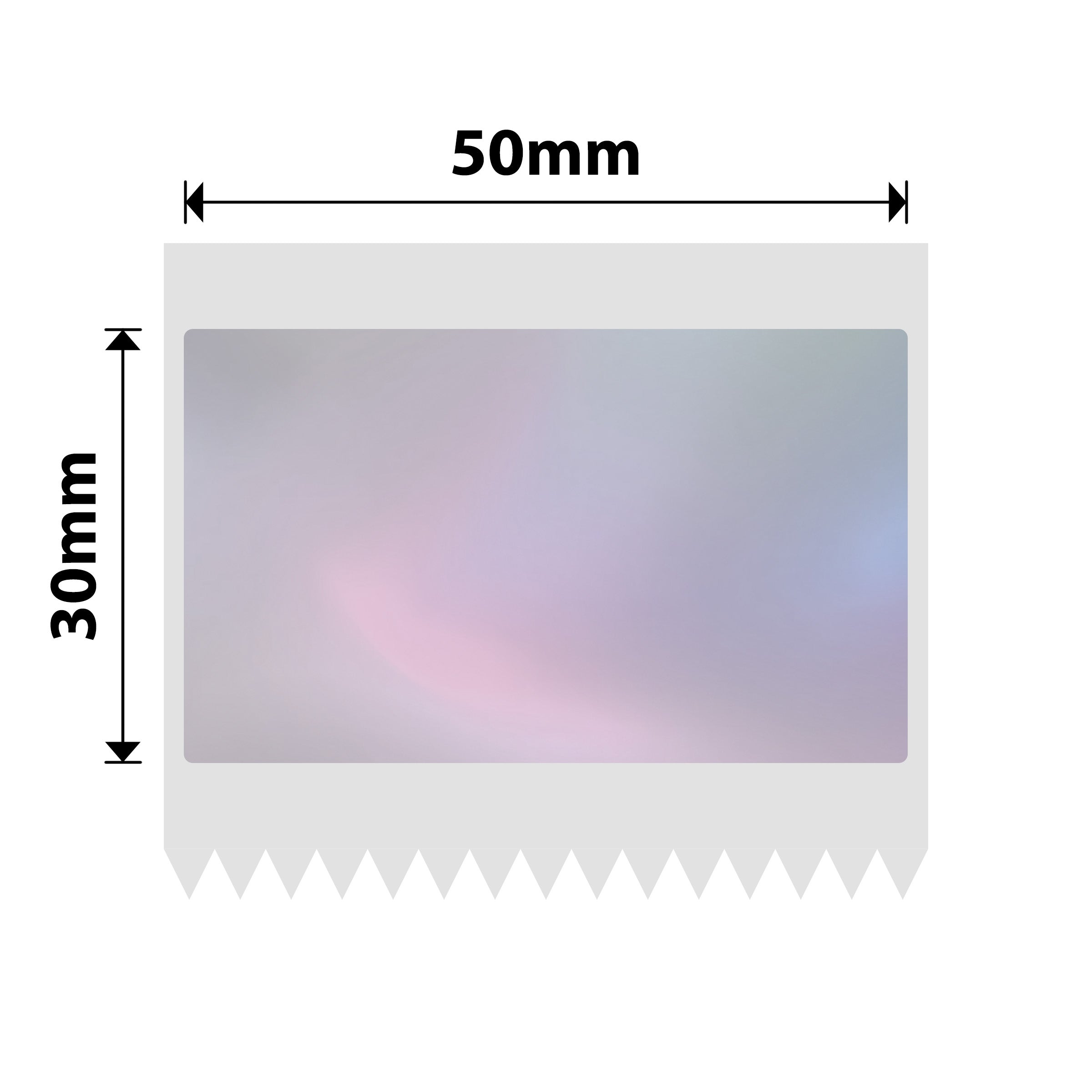 NB663 - NIIMBOT - B1 / B21 / B3S / B4 - TT50X30 - 230 LABELS PER ROLL - COLORFUL BLUE TRANSPARENT - RECTANGLE