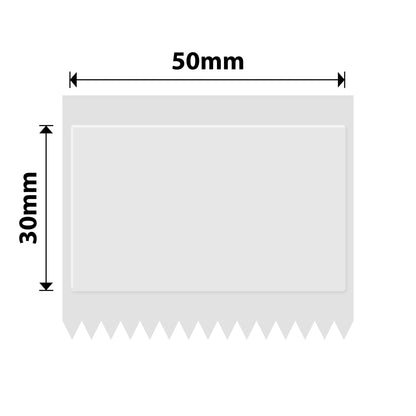 NB664 - NIIMBOT - B1 / B21 / B3S / B4 - TT50X30 - 230 étiquettes par rouleau - Transparentes - Texte cyan uniquement - Rectangle