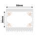 NB670 - NIIMBOT - B1 / B21 / B3S / B4 - 50X30MM - 230 BORDER LABELS