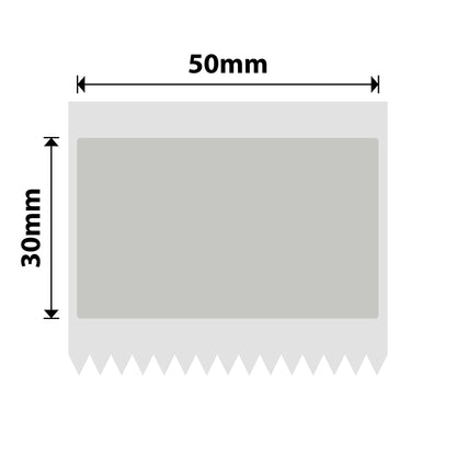 NB675 - NIIMBOT - B1 / B21 / B3S / B4 - TT50X30 - 230 ÉTIQUETTES - ARGENT TRANSPARENT