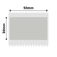 NB675 - NIIMBOT - B1 / B21 / B3S / B4 - 50X30MM - 230 SILVER TRANSPARENT LABELS