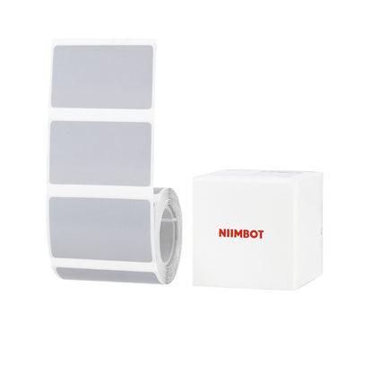 NB675 - NIIMBOT - B1 / B21 / B3S / B4 - TT50X30 - 230 ÉTIQUETTES - ARGENT TRANSPARENT