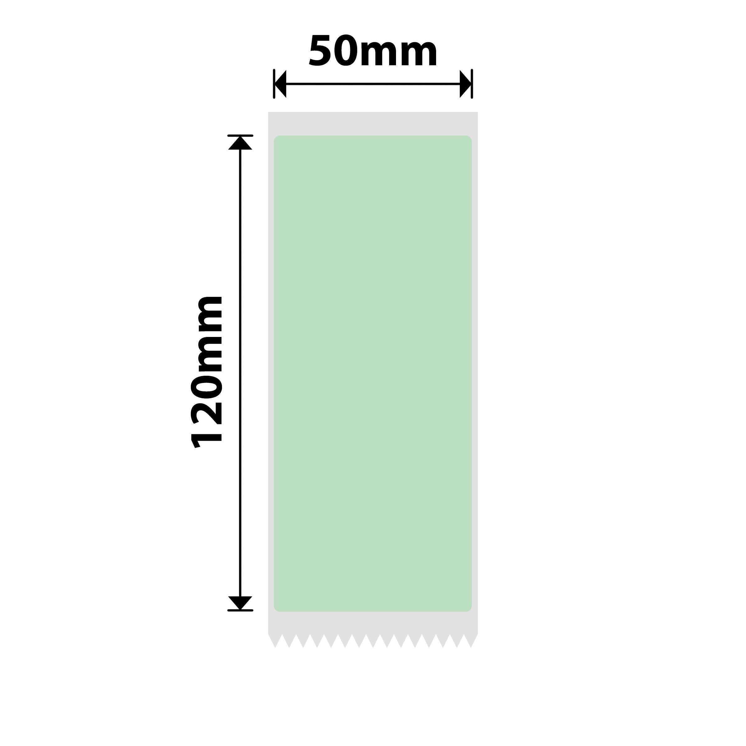 NB681 - NIIMBOT - B1 / B21 / B3S / B4 - T50X120 - 65 ETICHETTE - ETICHETTA VERDE CHIARO