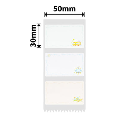 NB682 - NIIMBOT - B1 / B21 / B3S / B4 - 50X30MM - 230 TRAVEL THE WORLD LABELS