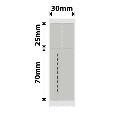 NB685 - NIIMBOT - B1 / B21 / B3S / B4 - 30X95MM - 65 GREY BRACELET/ JEWELLERY VOID LABELS
