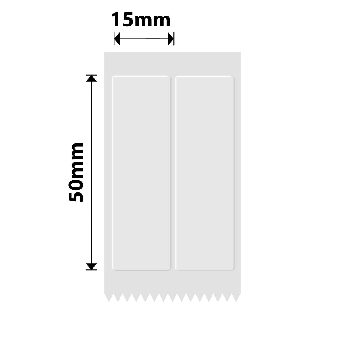 NIIMBOT - B Range - 15x50mm/2L - Transparent Anti-Counterfeiting - 210 Labels