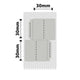 NB688 - NIIMBOT - B1 / B21 / B3S / B4 - 30X60MM/2L - 210 SILVER GREY DOUBLE ROW JEWELLERY VOID LABELS