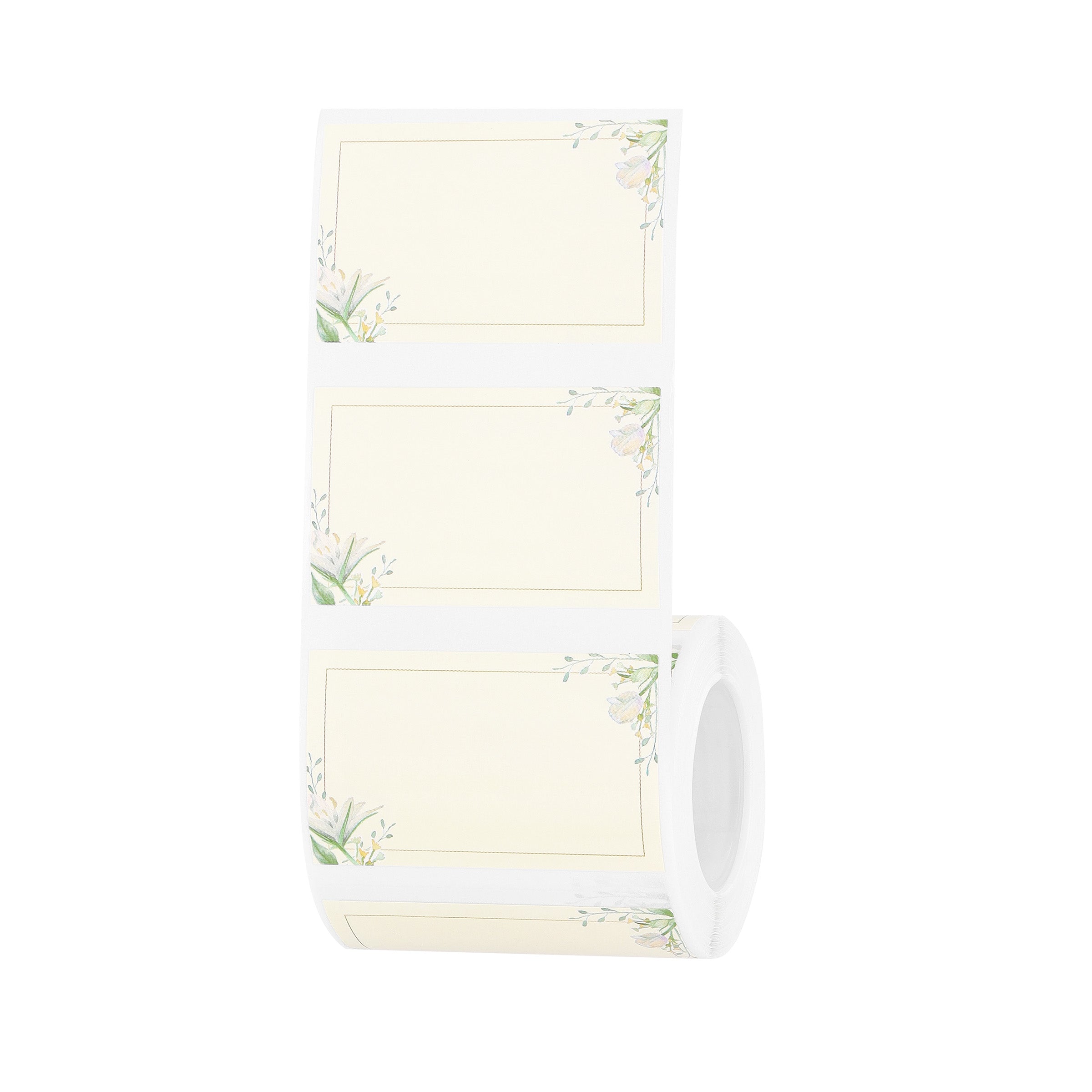 NB697 - NIIMBOT - B1 / B21 / B3S / B4 - 50X30MM - 230 PLAIN PAPER WITH FLOWERS LABELS