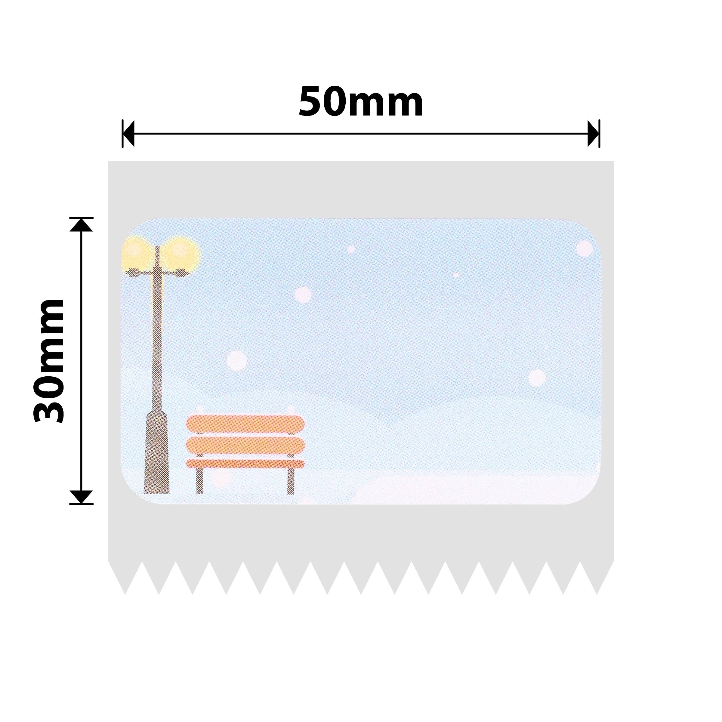 NB704 - NIIMBOT - T50*30MM - 230 ETICHETTE - SCENA INVERNALE