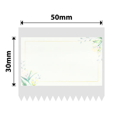 NB710 - NIIMBOT - B1 / B21 / B3S / B4 - 50X30MM - 230 PLAIN FLORAL PRINT LABELS