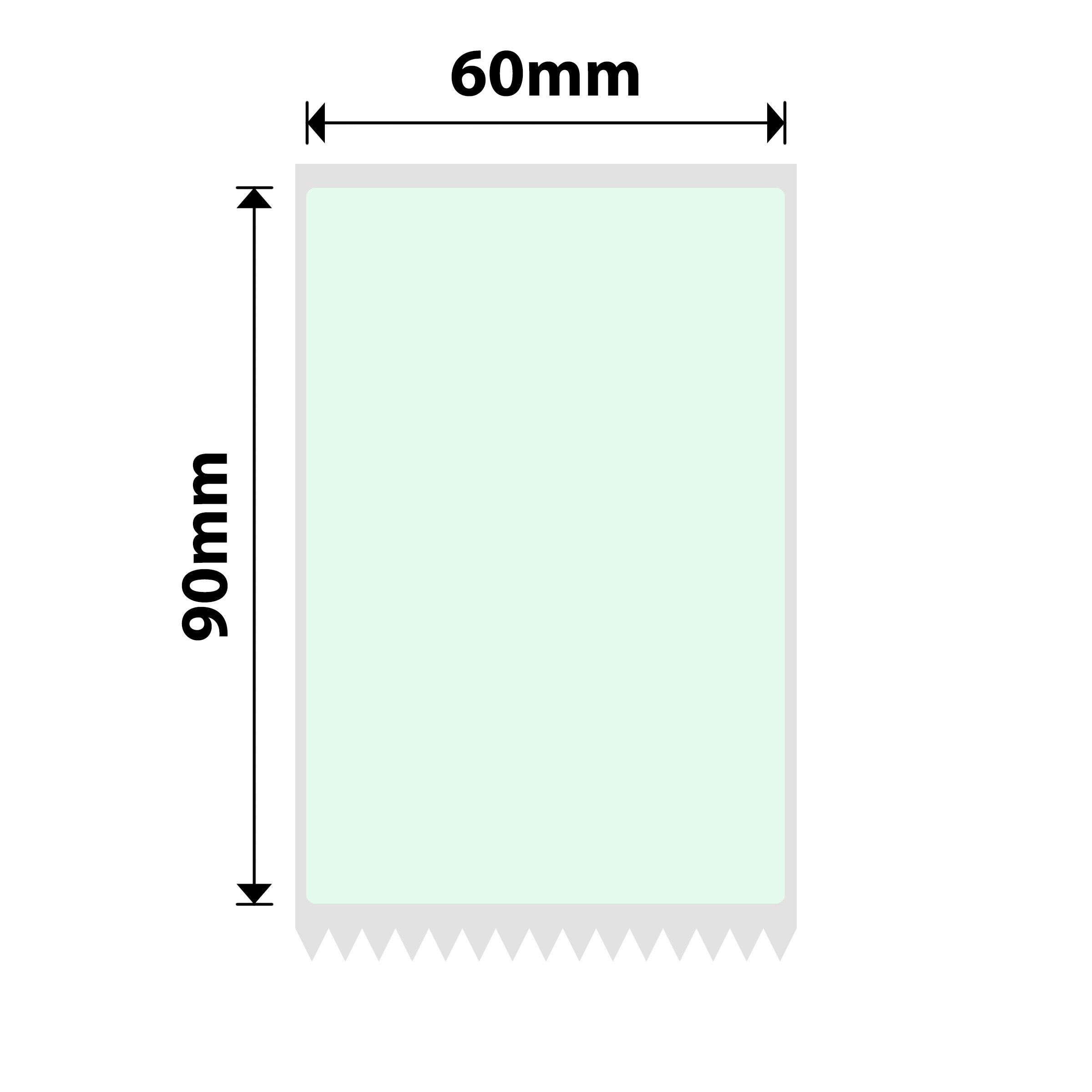 NB726 - NIIMBOT - T60*90MM - 340 LABELS - LIGHT GREEN