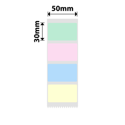 NB727 - NIIMBOT - T50*30MM - 230 LABELS - COLORS IN ROLL