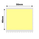 NB730 - NIIMBOT - K2 / K3 ONLY - 50X40MM - 740 BRIGHT YELLOW LABELS
