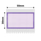 NB731 - NIIMBOT - B1 / B21 / B3S / B4 - 50X30MM - 230 PURPLE BORDER LABELS