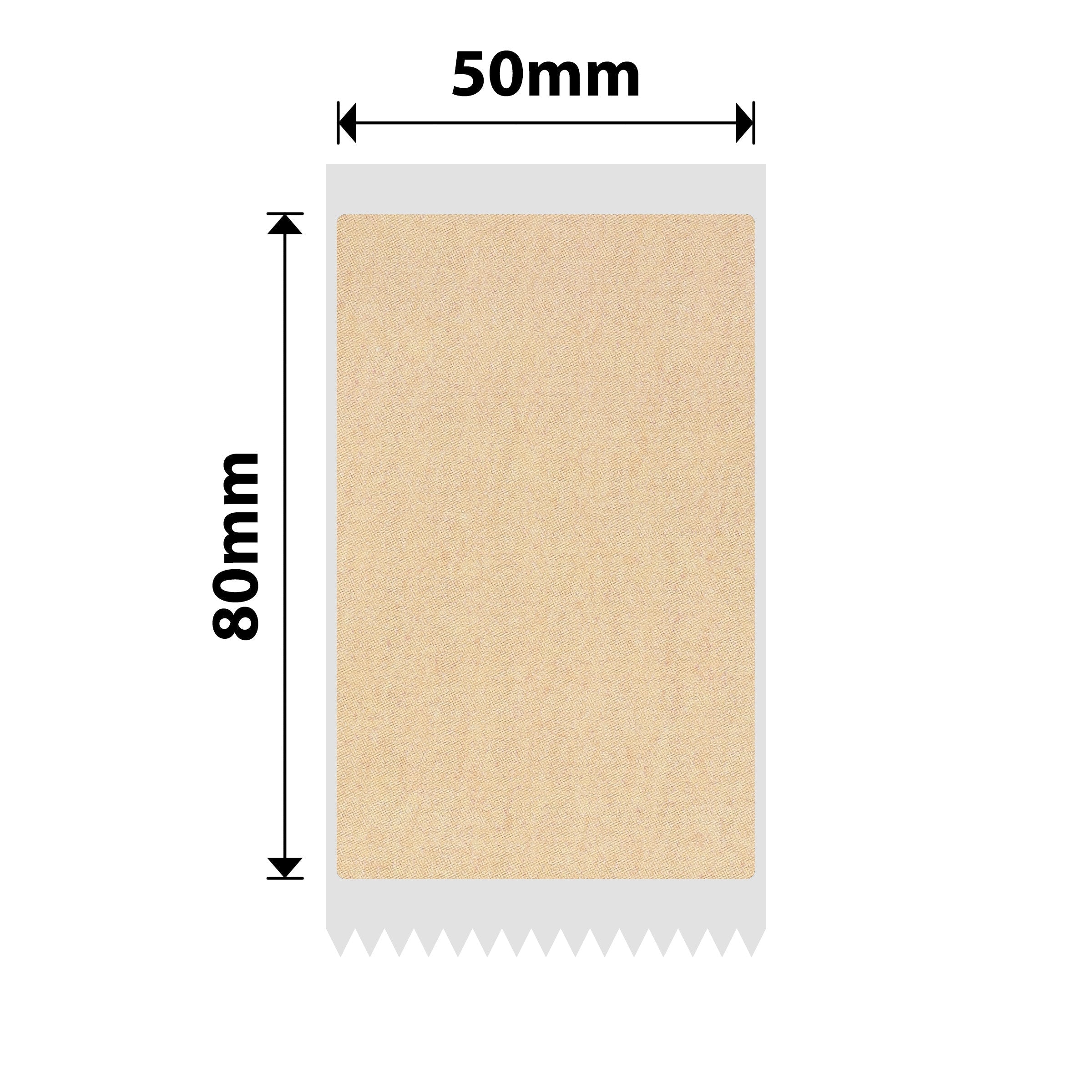 NB735 - NIIMBOT - B1, B2, B21_PRO MODELS ONLY - 50X80MM - 95 RED & BLACK DUAL COLOUR KRAFT PAPER LABELS