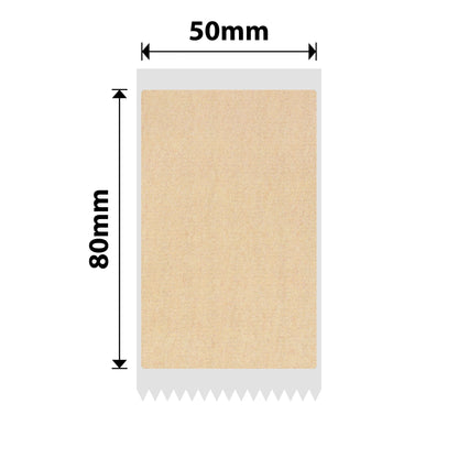 NB735 - NIIMBOT - B1, B2, B21_PRO MODELS ONLY - 50X80MM - 95 RED & BLACK DUAL COLOUR KRAFT PAPER LABELS