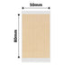 NB735 - NIIMBOT - B1, B2, B21_PRO MODELS ONLY - 50X80MM - 95 RED & BLACK DUAL COLOUR KRAFT PAPER LABELS