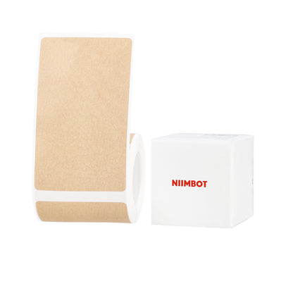 NB830 - NIIMBOT - B1_PRO / B21_PRO ONLY - 50X80MM - 95 KRAFT - DUAL COLOUR - RED & BLACK TEXT LABELS