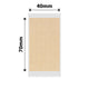 NB744 - NIIMBOT - B1 / B21 / B3S / B4 - 40X70MM - 105 KRAFT LABELS