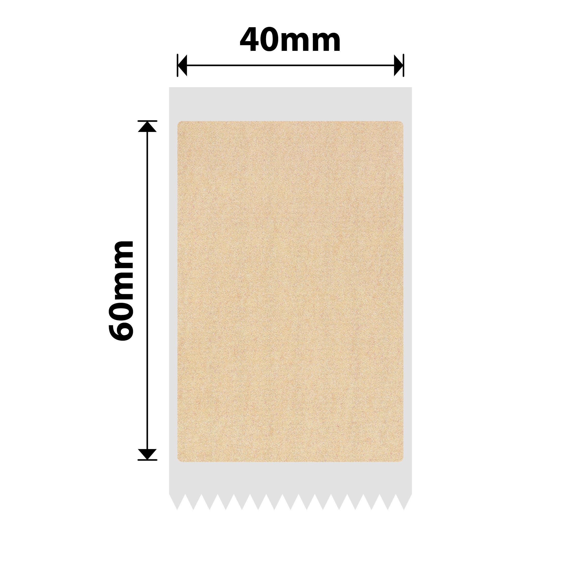 NB745 - NIIMBOT - B1 / B21 / B3S / B4 - 40X60MM - 125 KRAFT LABELS