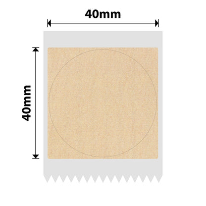 NB748 - NIIMBOT - K2 / K3 - 40X40MM - 740 KRAFT ROUND LABELS