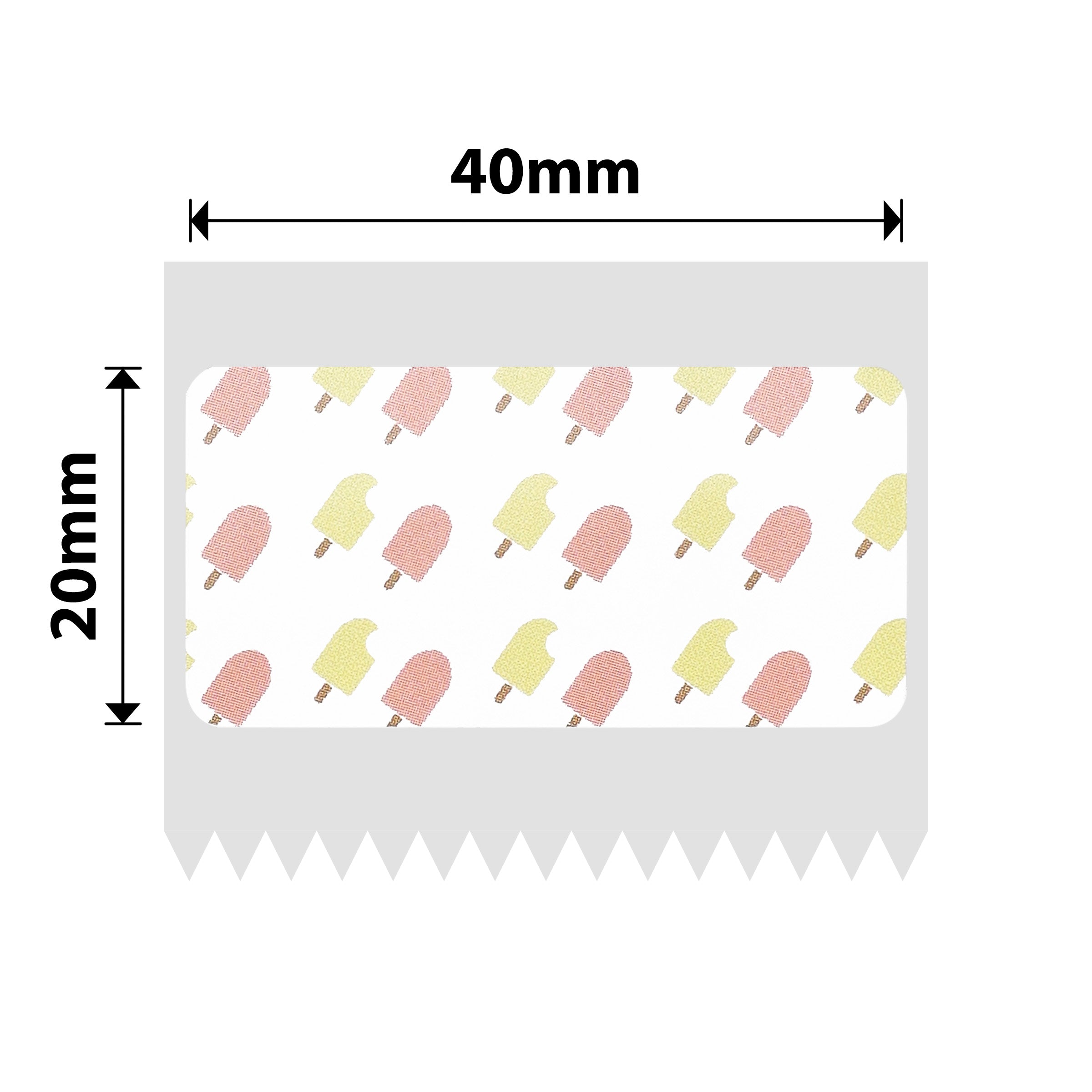 NB750 - NIIMBOT - B1 / B21 / B3S / B4 - 40X20MM - 320 SUMMER 003 LABELS