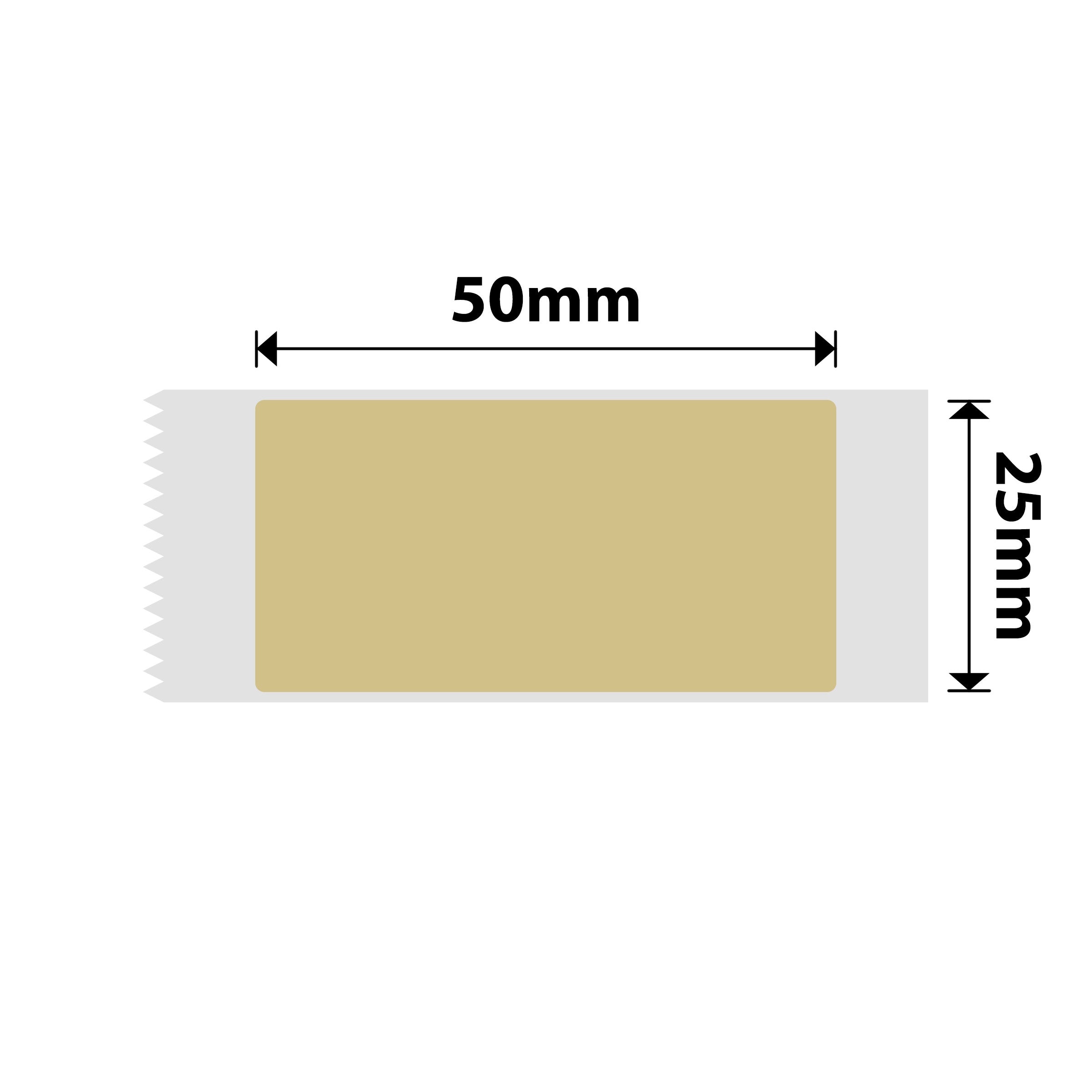 NB754 - NIIMBOT - D101 ONLY - 25X50MM - 125 KRAFT LABELS