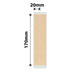 NB757 - NIIMBOT - B1 / B21 / B3S / B4 - 20X170MM / 2LINES - 90 KRAFT FILE LABELS