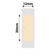 NB760 - NIIMBOT - D11 / D101 / D110 / H1S - 12X30MM - 195 KRAFT LABELS