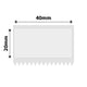 NB761 - NIIMBOT - M2 / M3 - 40X20MM - 325 TRANSPARENT LABELS