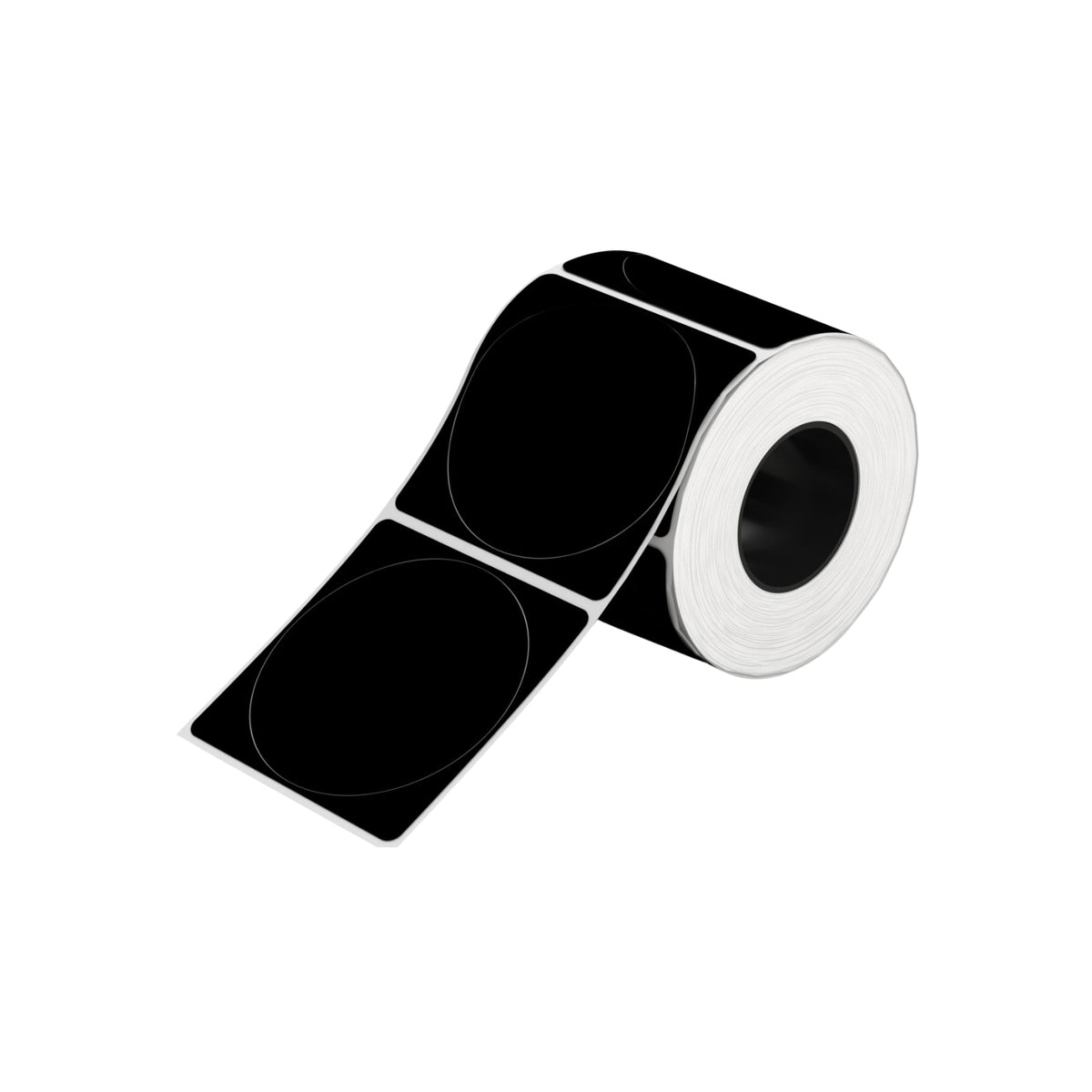 NIIMBOT - M Range - 50x50mm - Matte Black Round - 140 Labels