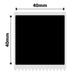 NB772 - NIIMBOT - M2 / M3 - 40X40MM - 170 MATTE BLACK LABELS