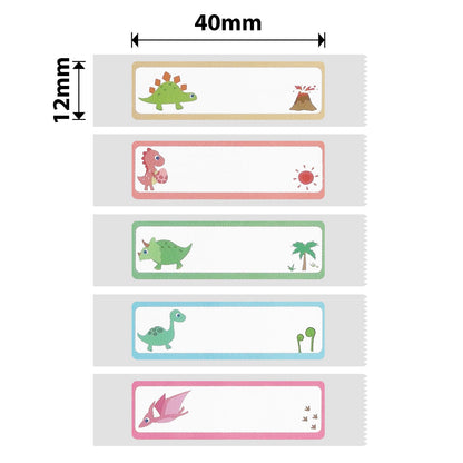 NIIMBOT - D Range - 12x40mm - Dinosaur Pattern - 155 Labels