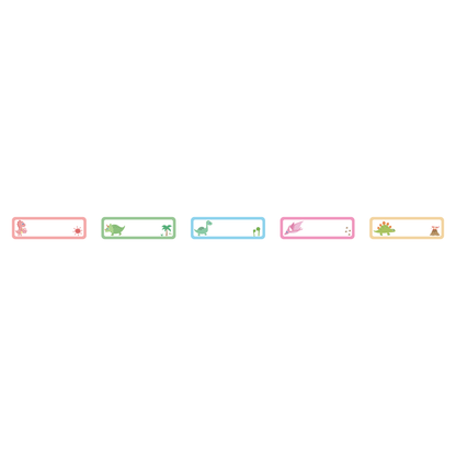 NB783 - NIIMBOT - D11 / D101 / D110 / H1S - 12X40MM - 155 DINOSAUR PATTERN LABELS