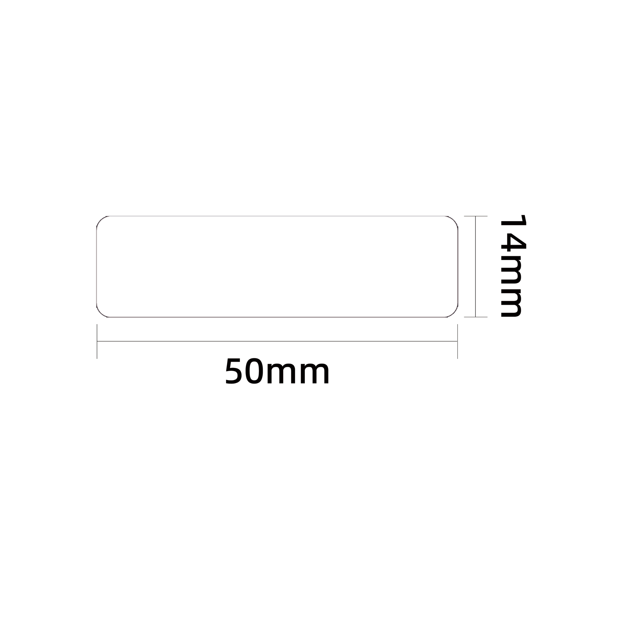 NB790 - NIIMBOT - B18 / N1 - 14X50MM - 50 WHITE IRON ON LABELS