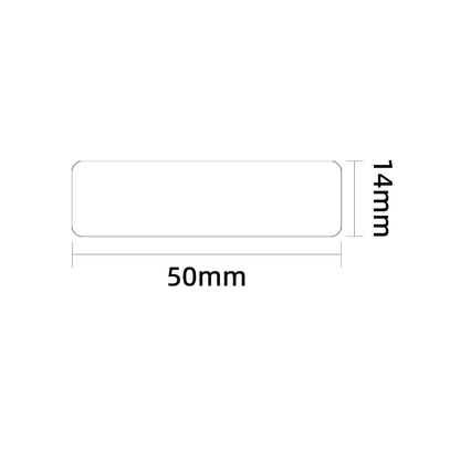 NB790 - NIIMBOT - B18 / N1 - 14X50MM - 50 WHITE IRON ON LABELS