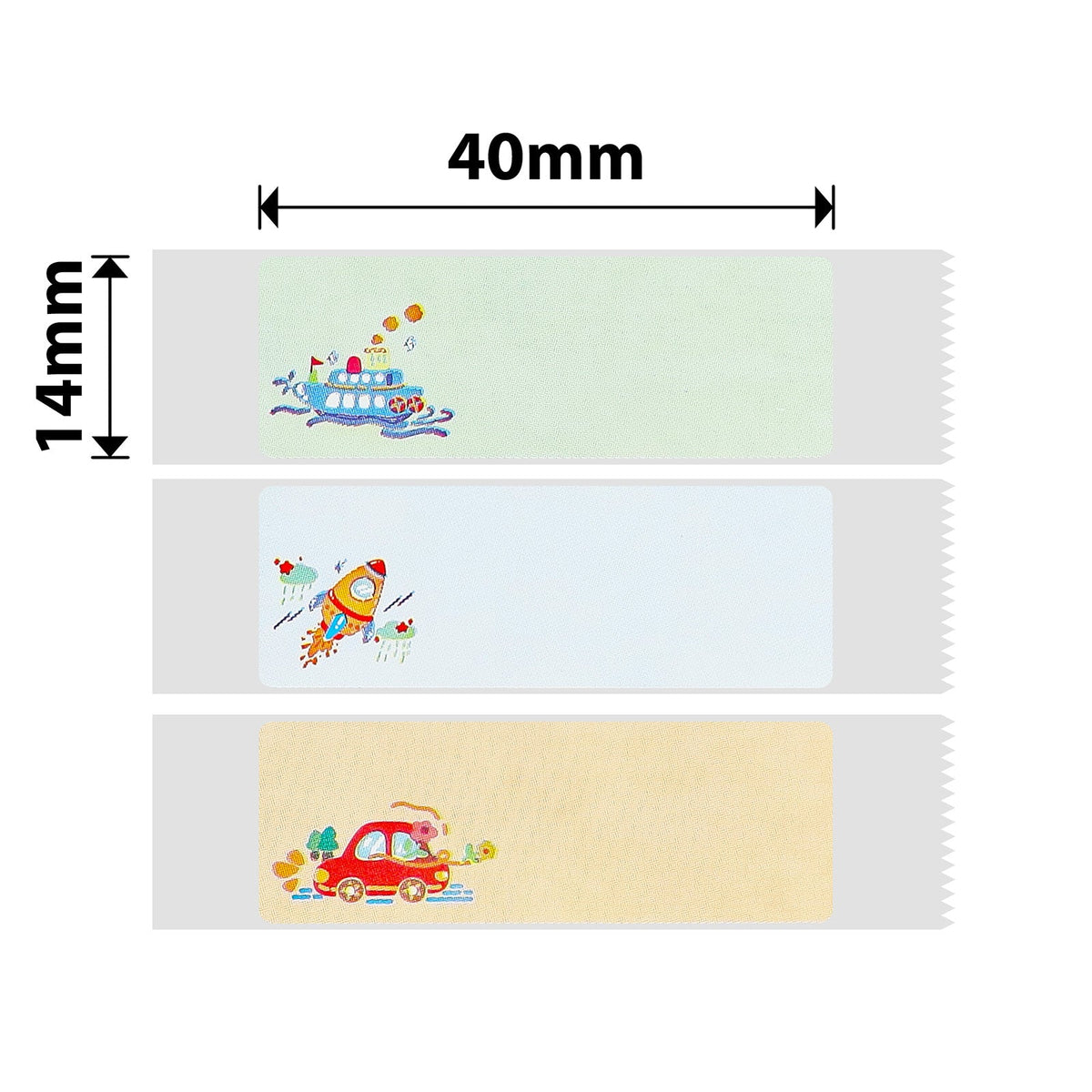 NIIMBOT - N1 - 14x40mm - Iron On Road Trip - 60 Labels