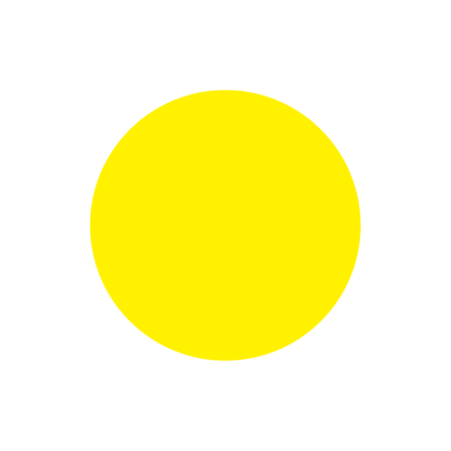 NB799 - NIIMBOT - B1 / B21 / B3S / B4 - 50X50MM - 145 YELLOW ROUND REMOVABLE LABELS