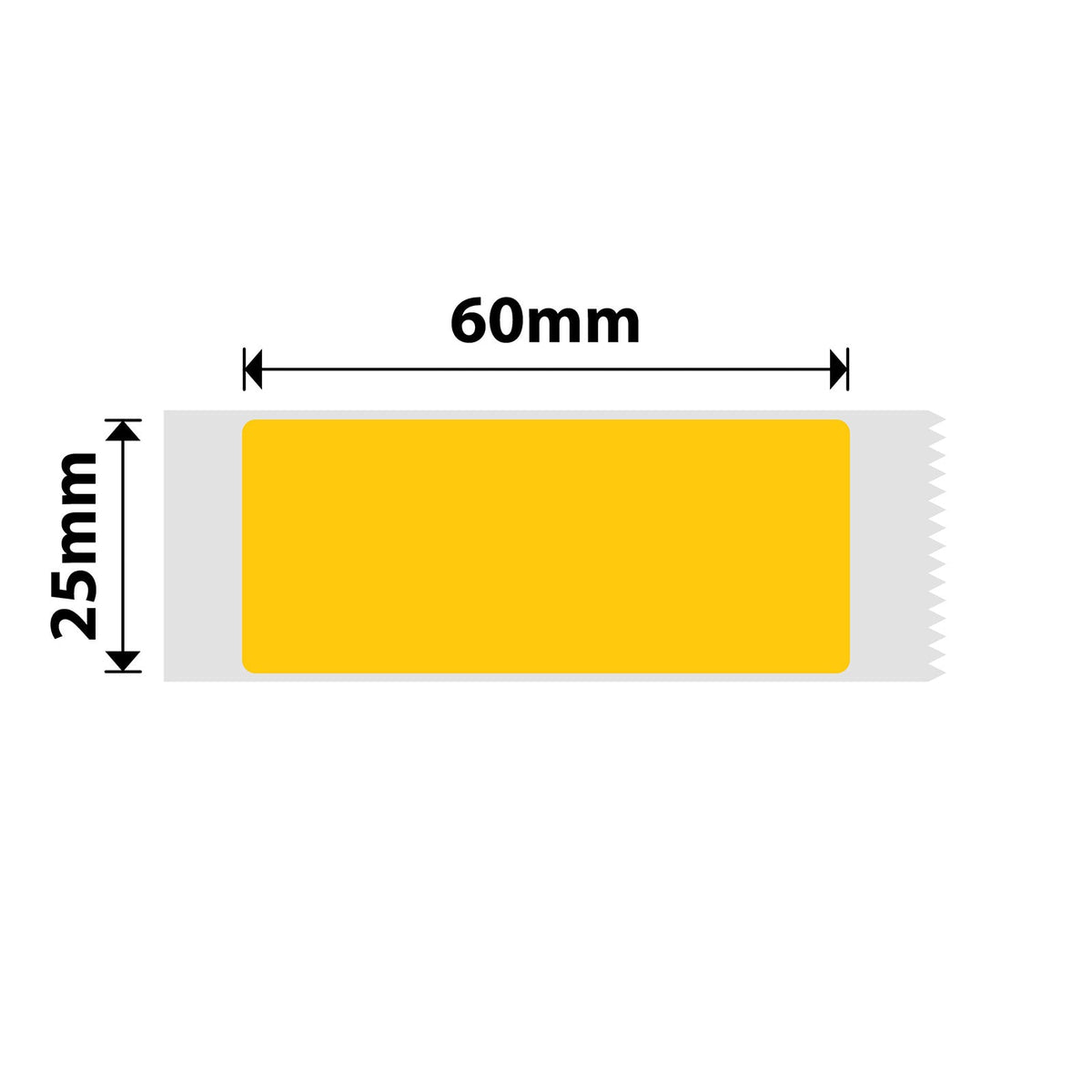 NIIMBOT - D101 Only - 25x60mm - Yellow - 110 Labels