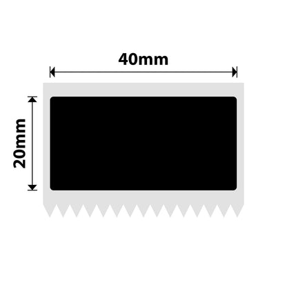NIIMBOT - M Range - 40x20mm - Matte Black - 325 Labels