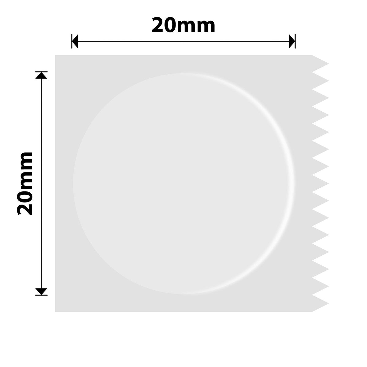 NIIMBOT - M Range - 20x20mm - Transparent Round - 325 Labels