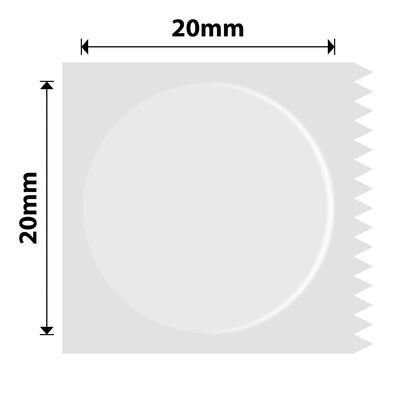 NIIMBOT - M Range - 20x20mm - Transparent Round - 325 Labels