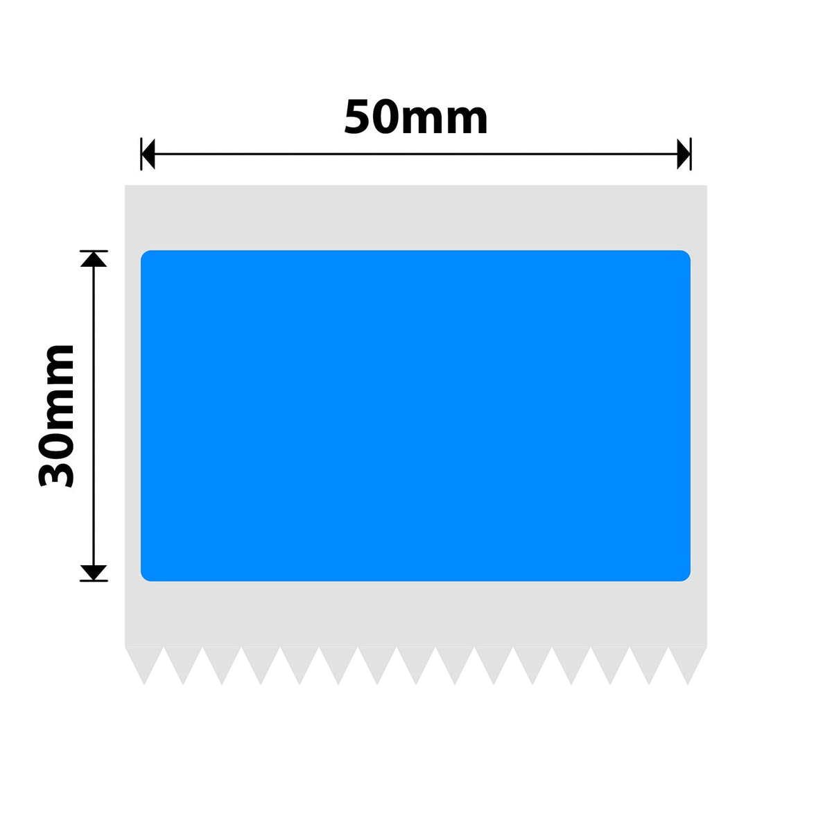 NIIMBOT - B Range - 50x30mm - Dodger Blue - 230 Labels