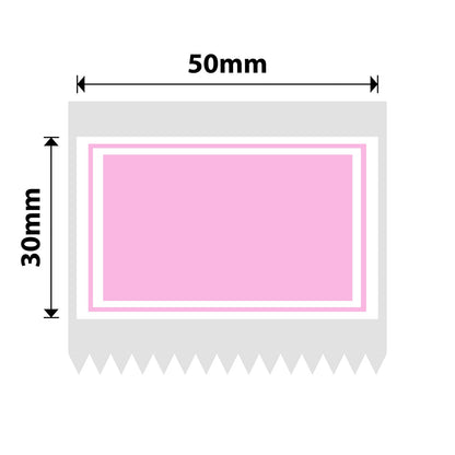NIIMBOT - B Range - 50x30mm - Pink Border - 230 Labels