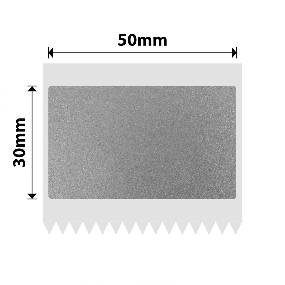 NIIMBOT - B Range - 50x30mm - Silver Glitter Transparent - 230 Labels